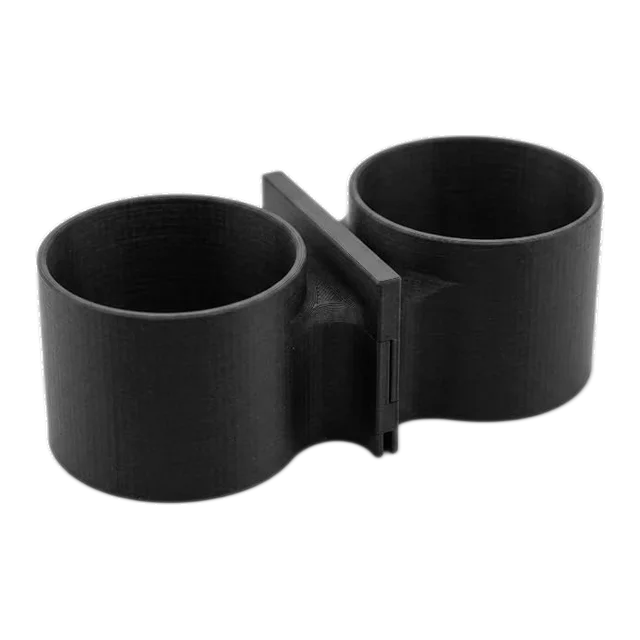 Dual cup holder insert for the centre console storage box of a VW ID. Buzz